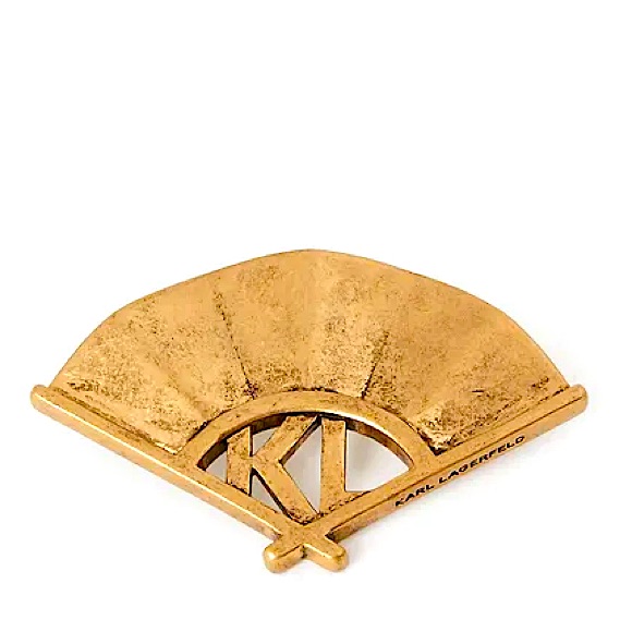 Karl Lagerfeld K Archive Fan Brooch 179$